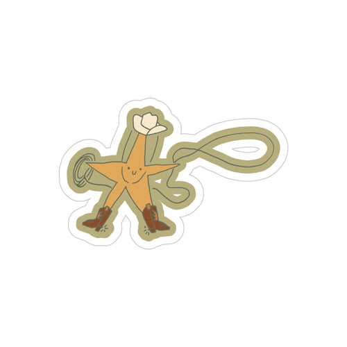 Cowboy Enchantment - Clear Water Resistant Sticker