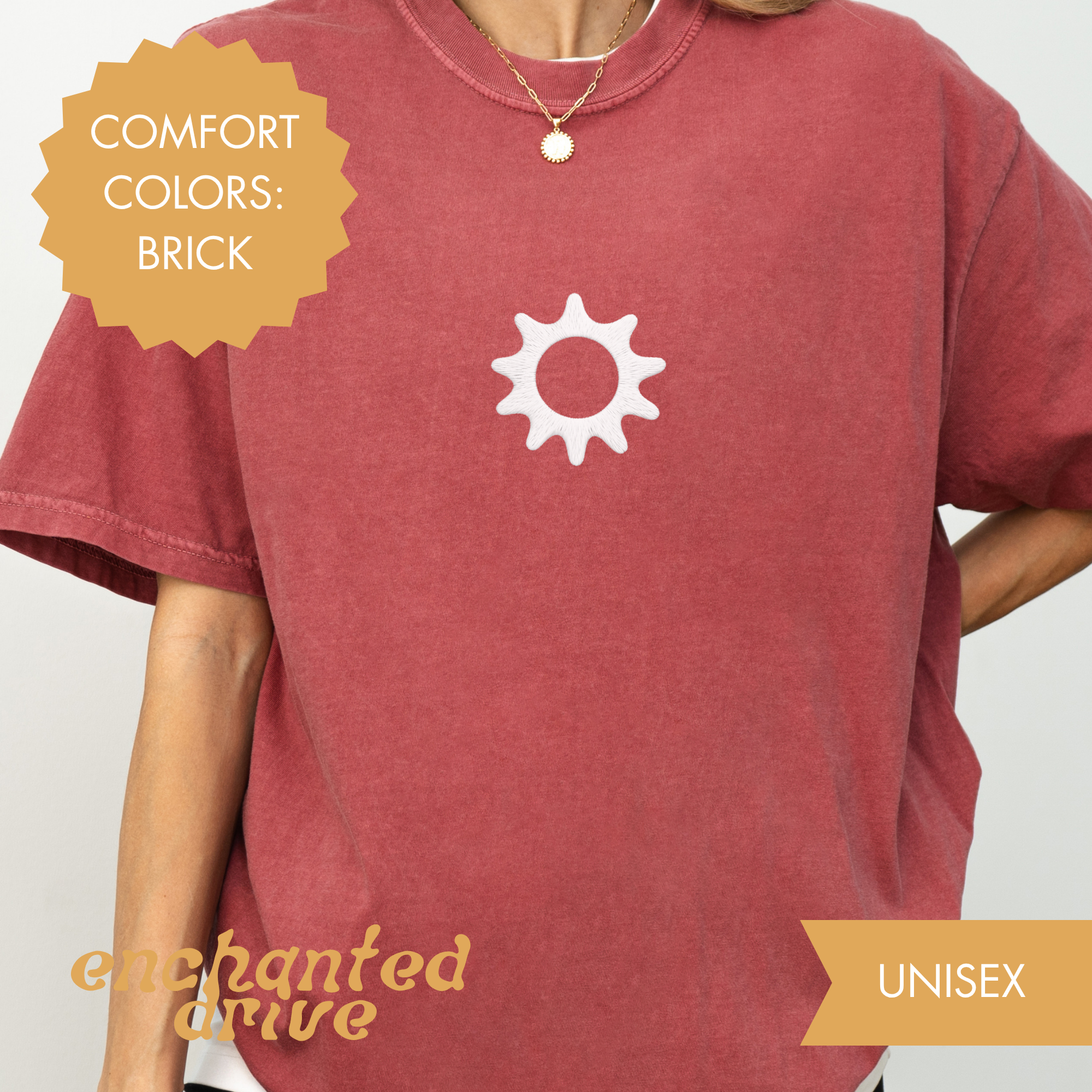 Embroidered Sunshine Tee
