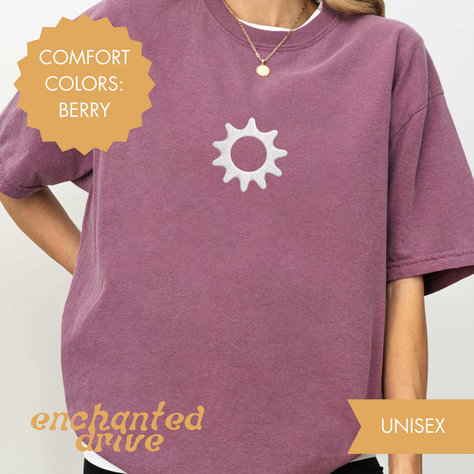 Embroidered Sunshine Tee
