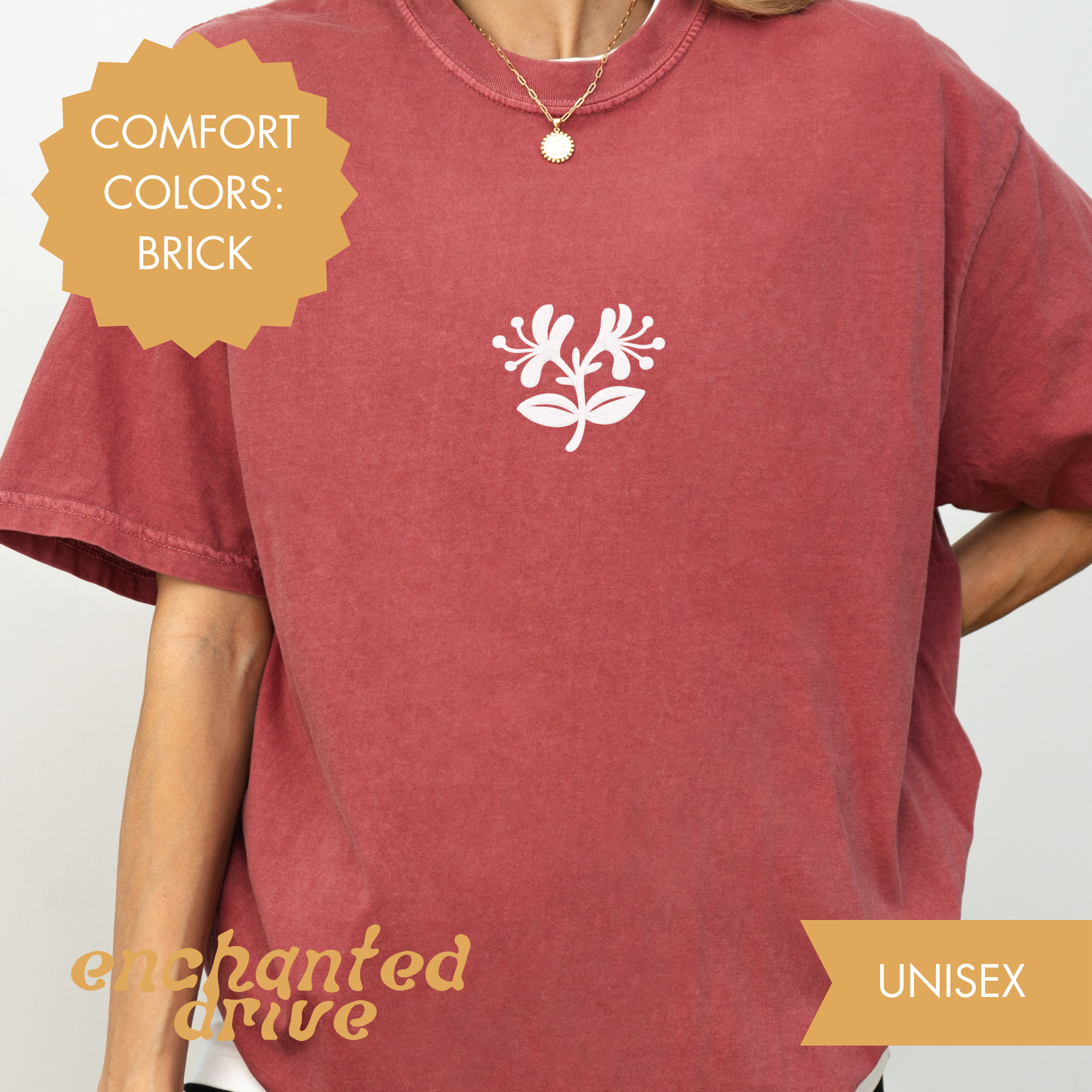 Embroidered Honeysuckle Tee