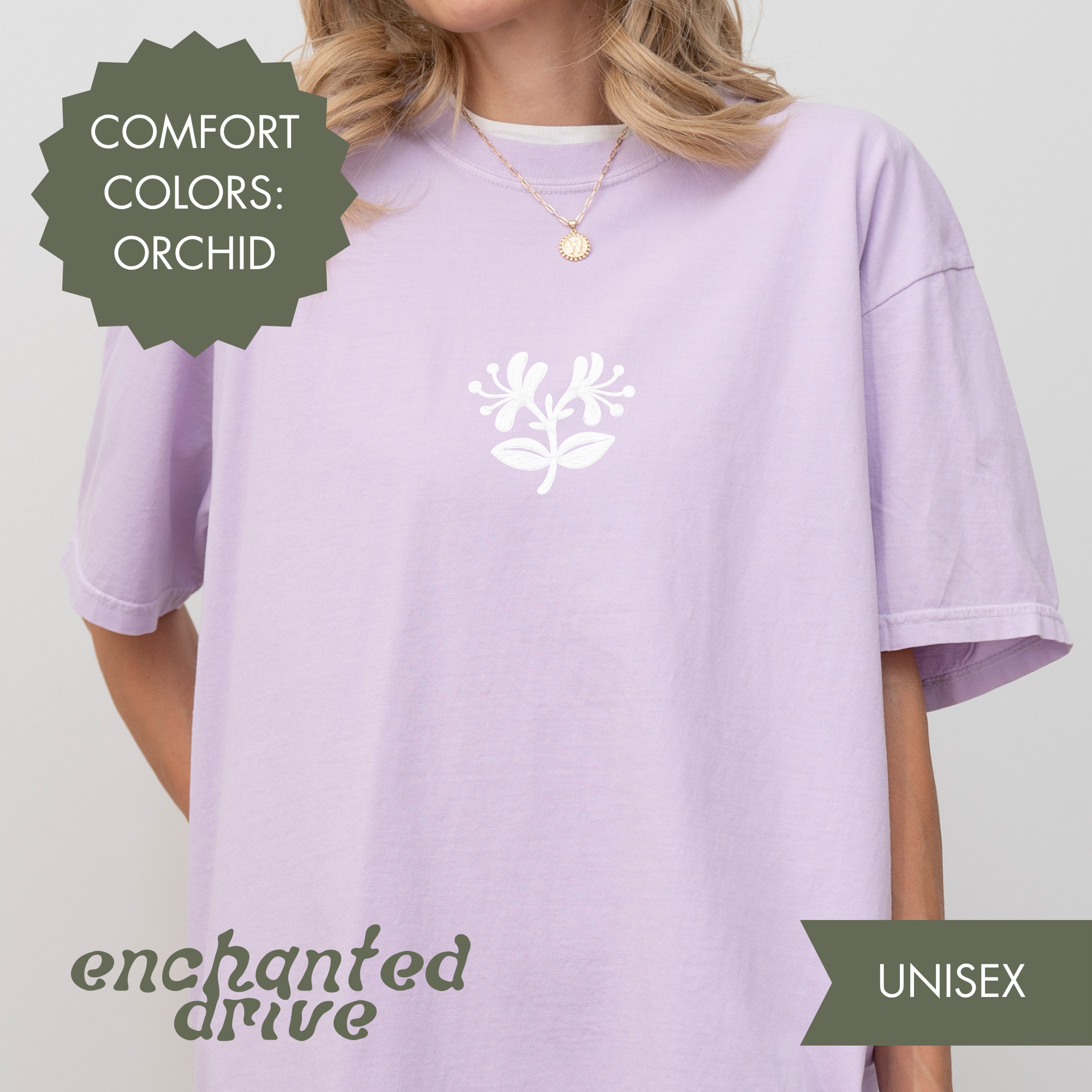 Embroidered Honeysuckle Tee